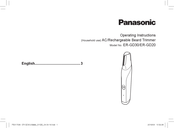 Panasonic ER-GD30 Operating Instructions Manual