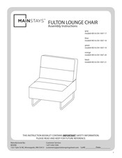 Mainstays FULTON MS16-D4-1007-18 Assembly Instructions Manual