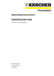 Kärcher WATERCLEAN 1600 Operating Instructions Manual