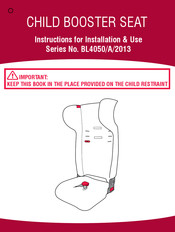 BabyLove BL4050/A/2013 Instructions For Installation & Use
