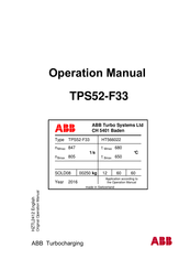 ABB TPS52-F33 Operation Manual