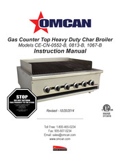 Omcan CE-CN-0813-B Instruction Manual