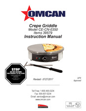 Omcan 39579 Instruction Manual