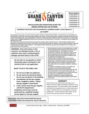 Grand Canyon Gas Logs JUMBOBRNR-48 Installation And Operation Manual