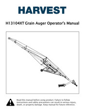 HARVEST H13104XT Operator's Manual