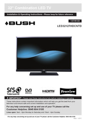 Bush LED32127HDCNTD Installation & Operating Instructions Manual