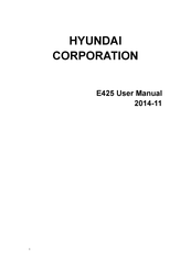 Hyundai E425 User Manual