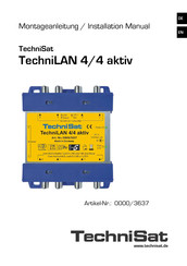TechniSat TechniLAN 4/4 aktiv Installation Manual