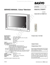 Sanyo CP28WF1 Service Manual