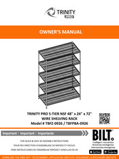 TRINITY Pro TBFPBA-0926 Owner's Manual