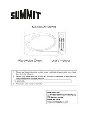 Summit SM901WH User Manual