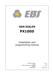 EBS PX100D Installation And Programming Manual