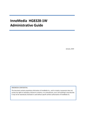 InnoMedia HG8328-1W Administrative Manual