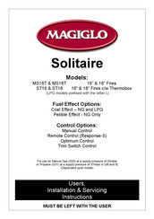 Magiglo ST18 User, Installation & Servicing Instructions
