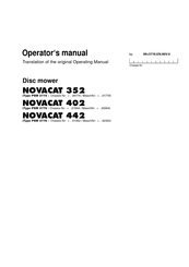 Pottinger Landsberg NOVACAT 352 Operator's Manual