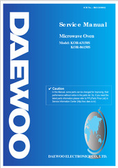 Daewoo KOR-63150S Service Manual