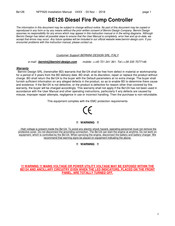 BERNINI DESIGN BE126 Installation Manual