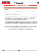 Haas Automatic Pallet Changer Operator's Manual