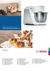 Bosch MUM58234 Instruction Manual