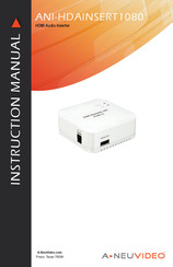 A-Neuvideo ANI-HDAINSERT1080 Instruction Manual