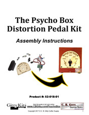 C. B. Gitty Crafter Supply 52-018-01 Assembly Instructions Manual