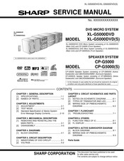 Sharp XL-G5000DVD Service Manual
