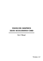 Aztech VGS3D-VID User Manual