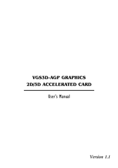 Aztech VGS3D-AGP User Manual