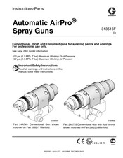 Graco Automatic AirPro 313516F Instructions - Parts Manual