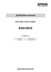 Epson RX8130CE Applications Manual