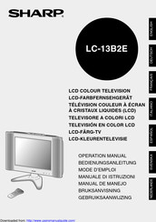 Sharp LC13-B2E Operation Manual