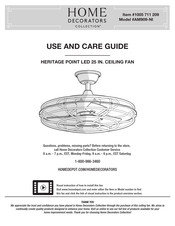 Home Decorators Collection 1005 711 209 Use And Care Manual