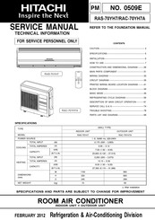 Hitachi RAC-70YH7A Service Manual
