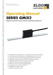 ELGO Electronic GMIX2 Series Operating Manual