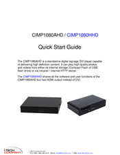 I-Tech CIMP1080HHD Quick Start Manual