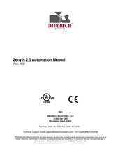 Diedrich Roasters Zenyth 2.5 Automation Manual