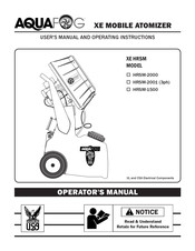 Aquafog HRSM-2000 User's Manual And Operating Instructions