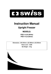 Swiss FRZ111LS Instruction Manual