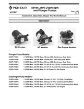 Pentair HYPRO 2150P-D55GE Installation, Operation, Repair And Parts Manual