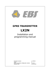 EBS LX2N Installation And Programming Manual