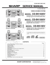 Sharp CD-BK1800V Service Manual