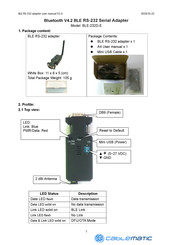 Cablematic BLE-232D-E Manual