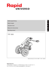 Rapid UNIVERSO 1500 Operating Manual