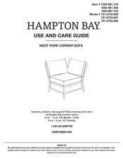 HAMPTON BAY 721.0734.000 Use And Care Manual