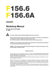 New Holland F156.6 Workshop Manual