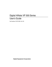 Digital Equipment HiNote VP 500 Series User Manual