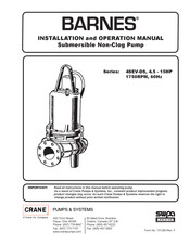 Crane Barnes 088826 Installation And Operation Manual