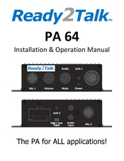 Ready2Talk PA 64 Installation & Operation Manual