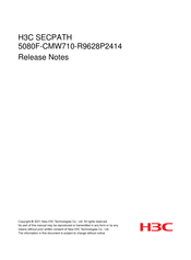 H3C SECPATH 5080F-CMW710-R9628P2414 Release Notes