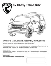 Rollplay W510AC-RFC Owner's Manual And Assembly Instructions